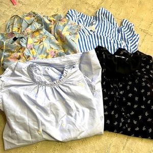 Ladies Xl and0x tops long sleeve bundle like new